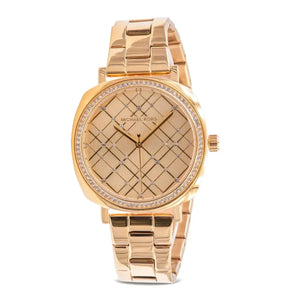 Michael Kors MK3989 Nia Quartz Gold Dial Gold Steel Strap Watch For Women Michael Kros