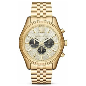Michael Kors MK8494 Lexington Gold Pave Men's Watch Michael Kros
