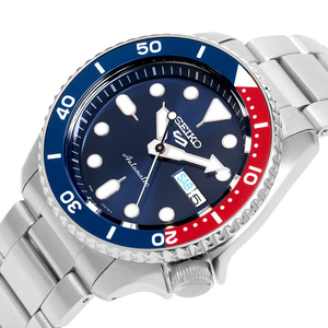 Seiko SRPD53K1 5 Sports Automatic Blue Dial Silver Steel Strap Watch For Men Seiko