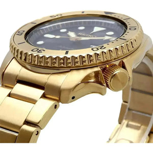 Seiko SRPK18 5 Sports Automatic Black Dial Gold Steel Strap Watch for Men Seiko