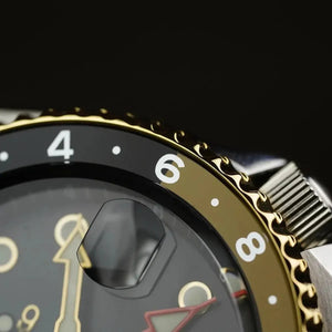 Seiko SSK036K1 5 Sports SKX GMT Automatic Mocha Black Dial Brown Leather Strap Watch For Men Seiko