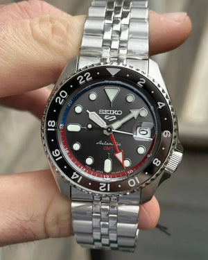 Seiko SSK019K1 5 Sports Special Edition Automatic Grey Dial Silver Steel Strap Watch For Men Seiko