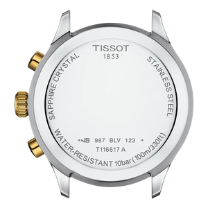 Tissot T116.617.22.021.00 T Sport Chrono XL Classic Gold Dial Two Tone Steel Strap Watch for Men Tissot