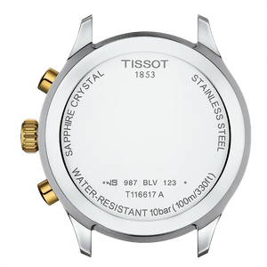 Tissot T116.617.22.041.00 Chrono XL Classic Blue Dial Two Tone Steel Strap Watch for Men Tissot