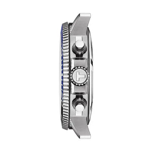 Tissot T120.417.17.051.02 Seastar 1000 Chronograph Black Dial Black Rubber Strap Watch For Men Tissot