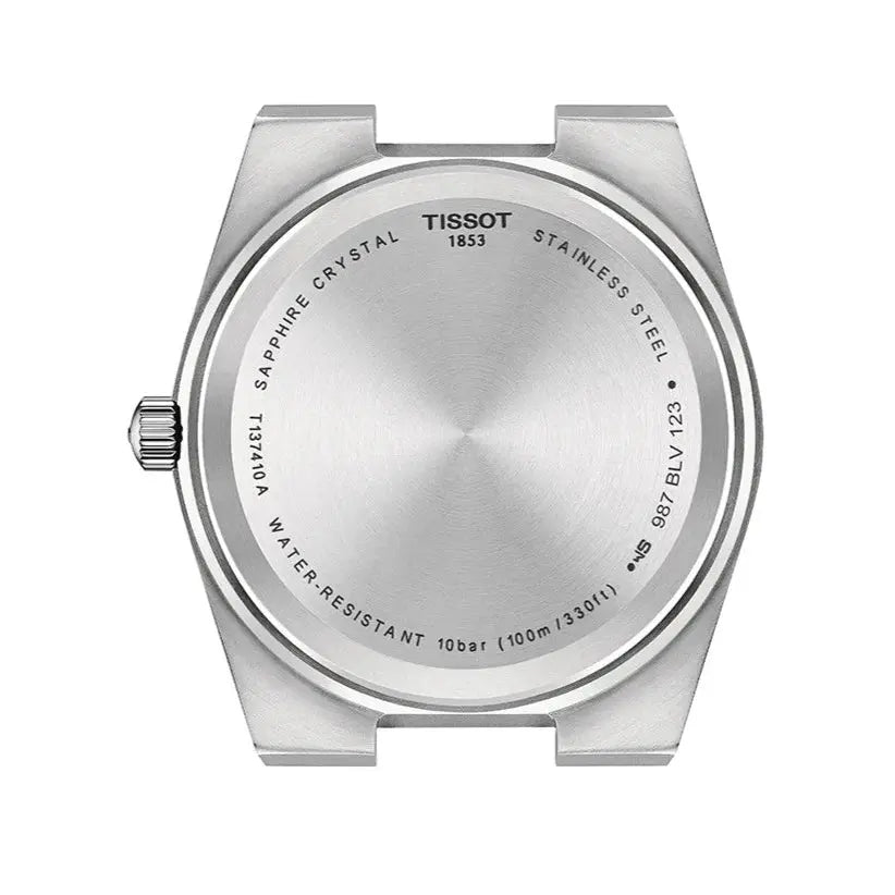 Tissot T137.410.17.011.00 PRX 40 White Dial White Rubber Strap Watch For Men Tissot