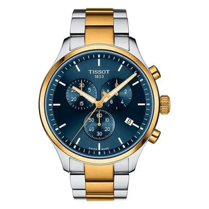Tissot T116.617.22.041.00 Chrono XL Classic Blue Dial Two Tone Steel Strap Watch for Men Tissot