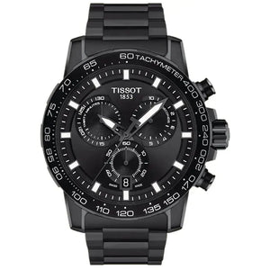 Tissot T125.617.33.051.00 Supersport Chrono Black Dial Black Steel Strap Watch For Men Tissot