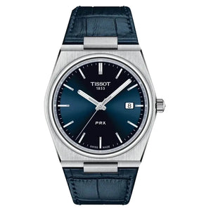 Tissot T137.410.16.041.00 PRX Blue Dial Blue Leather Strap Watch for Men Tissot