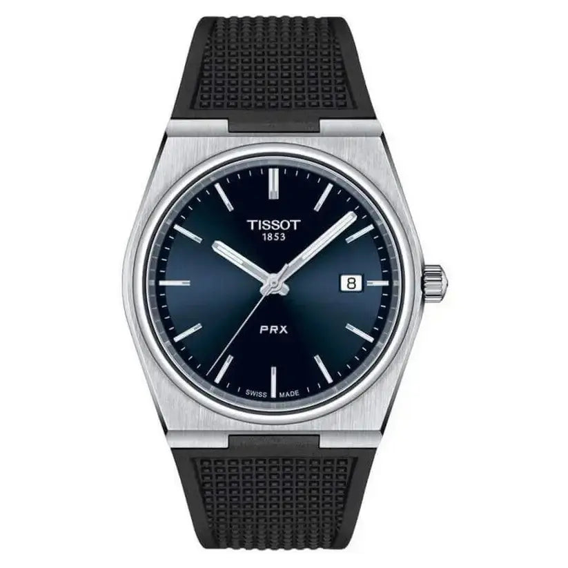 Tissot T137.410.17.041.00 PRX Blue Dial Black Rubber Strap Watch For Men Tissot
