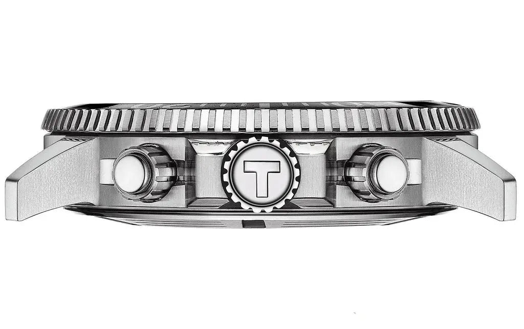 Tissot T120.417.11.051.00 Seastar 1000 Chronograph Black Dial Silver Steel Strap Watch For Men Tissot