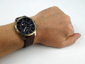 Tommy Hilfiger 1791275 Dean Multifunctional Blue Dial Brown Leather Strap Watch for Men Tommy Hilfiger