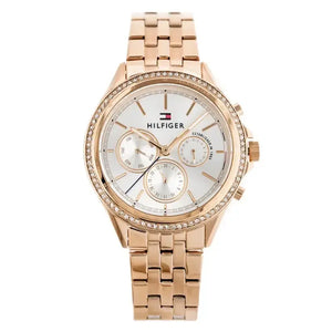 Tommy Hilfiger 1781978 Ari Diamonds Silver Dial Rose Gold Steel Strap Watch for Women Tommy Hilfiger