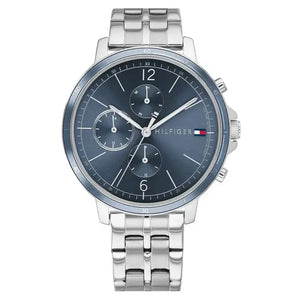 Tommy Hilfiger 1782188 Casual Quartz Blue Dial Silver Steel Strap Watch For Women Tommy Hilfiger