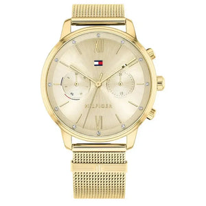 Tommy Hilfiger 1782302 Ladies Blake Gold Mesh Watch Tommy Hilfiger