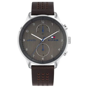 Tommy Hilfiger 1791579 Chase Quartz Brown Dial Brown Leather Strap Watch for Men Tommy Hilfiger