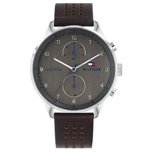 Tommy Hilfiger 1791579 Chase Quartz Brown Dial Brown Leather Strap Watch for Men Tommy Hilfiger