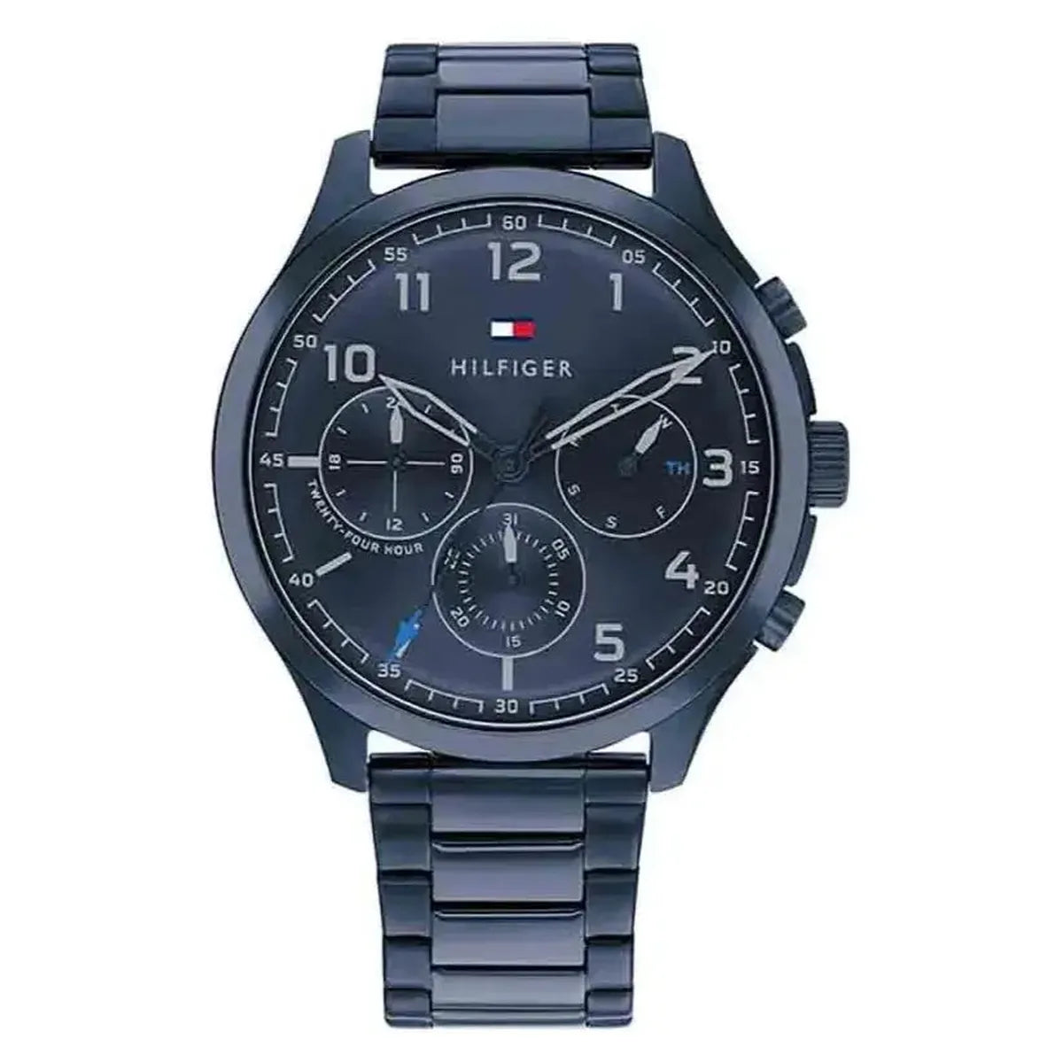 Tommy Hilfiger 1791853 Asher Chronograph Blue Dial Blue Steel Strap Watch For Men Tommy Hilfiger