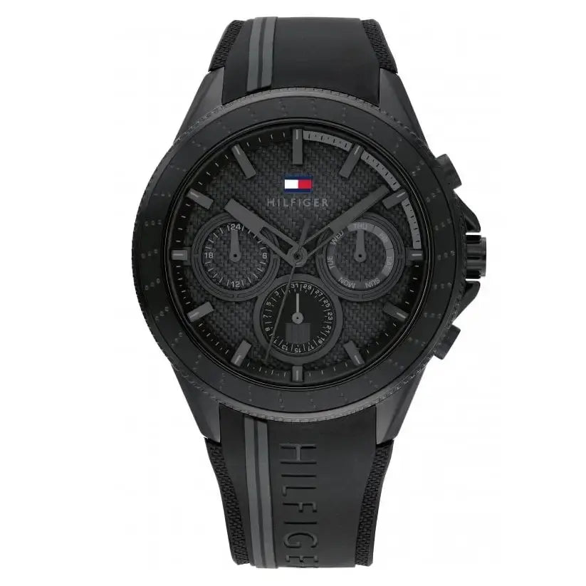Tommy Hilfiger 1791861 Analogue Multifunction Quartz Watch for Men with White Silicone Bracelet Tommy Hilfiger