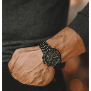 Hugo Boss 1514001 One Chronograph Black Dial Black Steel Strap Watch For Men Hugo Boss