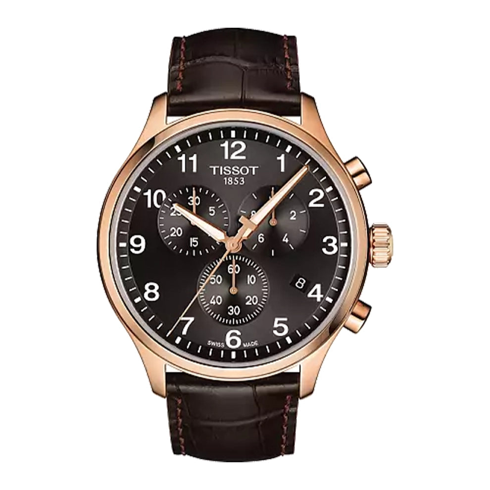 Tissot Chrono XL T116.617.36.057.01 – Black & Rose Gold Men’s Chronograph Watch