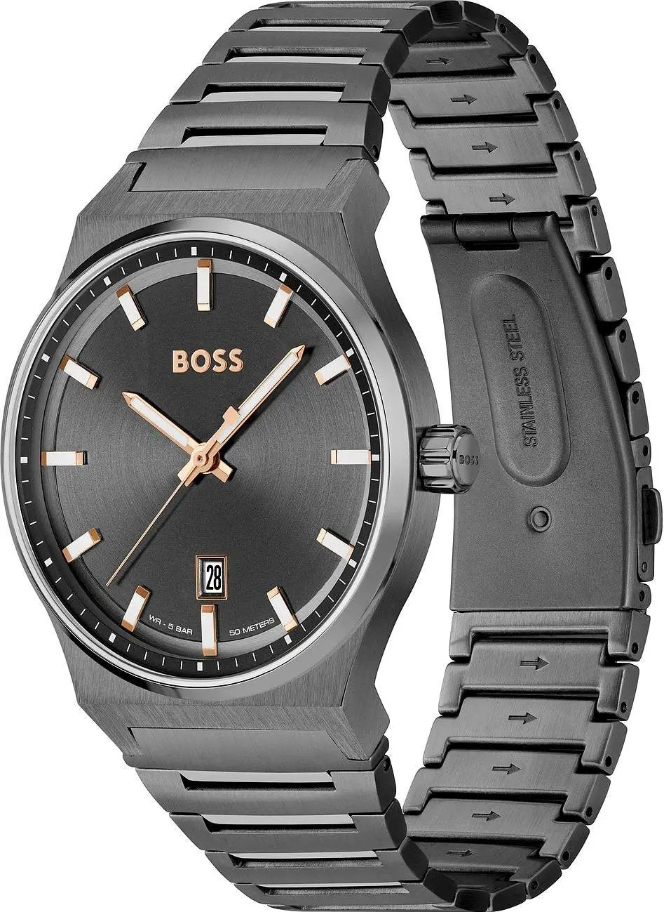 Hugo Boss 1514078 Metallic Grey Dial Men’s Watch Hugo Boss