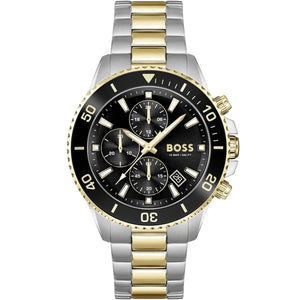 BOSS Admiral Two - Tone Black Dial Men's Watch HB1513908 - Watch Enclave