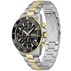 BOSS Admiral Two - Tone Black Dial Men's Watch HB1513908 - Watch Enclave