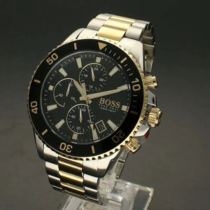 BOSS Admiral Two - Tone Black Dial Men's Watch HB1513908 - Watch Enclave