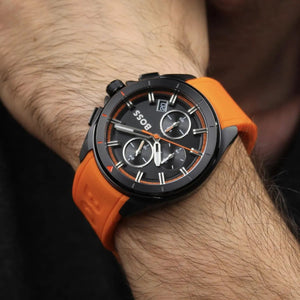 BOSS Distinct Black Dial Chronograph Men's Watch HB1513957 - Watch Enclave