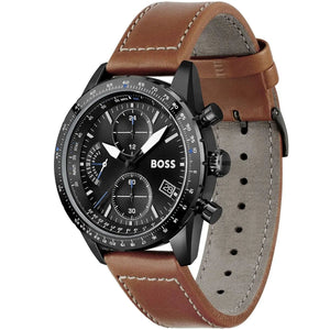 BOSS Pilot Edition Black Dial Chronograph Men's Watch HB1513851 - Watch Enclave
