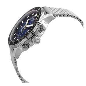 Tissot T120.417.11.041.02 Seastar 1000 Chronograph Blue Dial Silver Mesh Bracelet Watch For Men Tissot