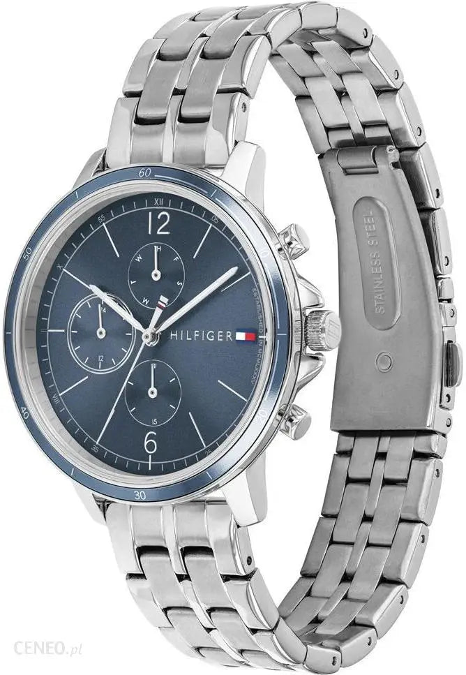 Tommy Hilfiger 1782188 Casual Quartz Blue Dial Silver Steel Strap Watch For Women Tommy Hilfiger