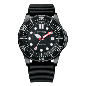 Citizen Mechanical Sports Black Dial Rubber Strap Automatic Men's Watch NJ0125 - 11E - Watch Enclave