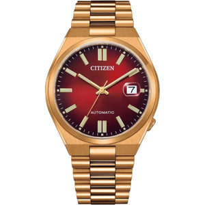 Citizen Tsuyosa Red Dial Gold - Tone Automatic Men's Watch NJ0153 - 82X - Watch Enclave