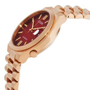 Citizen Tsuyosa Red Dial Gold - Tone Automatic Men's Watch NJ0153 - 82X - Watch Enclave