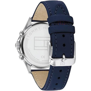 Tommy Hilfiger 1781979 Ari Quartz Diamonds Blue Dial Blue Leather Strap Watch for Women Tommy Hilfiger