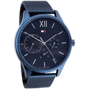 Tommy Hilfiger 1791421 Damon Quartz Blue Dial Blue Mesh Bracelet Watch for Men Tommy Hilfiger