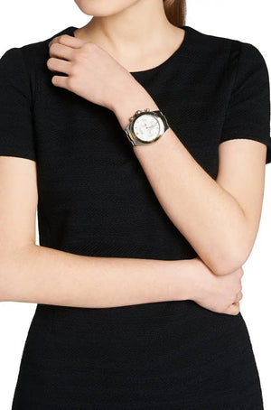 Hugo Boss 1512960 Ikon Chronograph Silver Dial Two Tone Steel Strap Watch for Men Hugo Boss