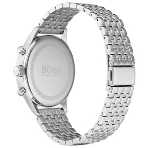 Hugo Boss 1513653 Companion Blue Dial Silver Steel Strap Watch for Men Hugo Boss