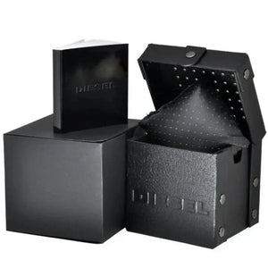 Diesel DZ4421 Mega Chief Chronograph Grey Dial Grey Steel Strap Watch For Men Diesel