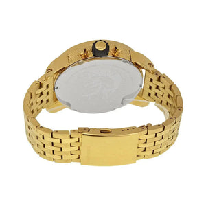 Diesel DZ7347 Mr Daddy Blue Dial Gold Steel Strap Watch For Men Diesel