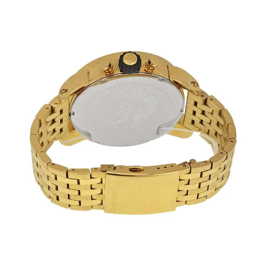 Diesel DZ7347 Mr Daddy Blue Dial Gold Steel Strap Watch For Men Diesel