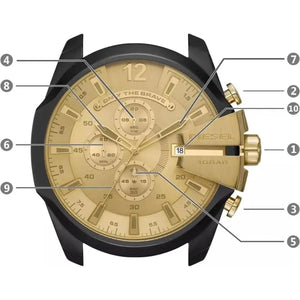 Diesel Mega Chief Chronograph Quartz Men's Watch DZ4485 - Watch Enclave