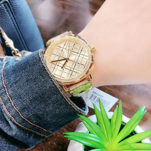 Michael Kors MK3989 Nia Quartz Gold Dial Gold Steel Strap Watch For Women Michael Kros