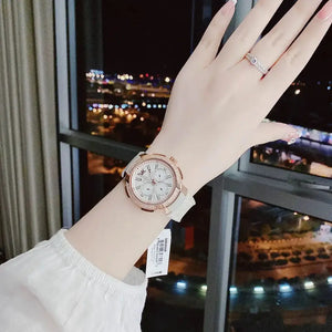 Michael Kors MK6949 Sidney Chronograph White Dial Beige Leather Strap Watch For Women Michael Kros