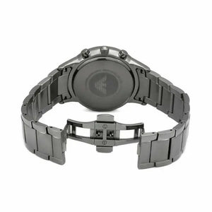 Emporio Armani AR11215 Chronograph Blue Dial Gunmetal Strap Men's Watch Emporio Armani