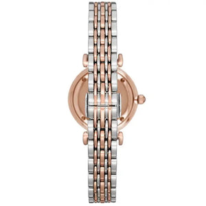 Emporio Armani AR11223 Pink Dial Two Tone Ladies Watch Emporio Armani