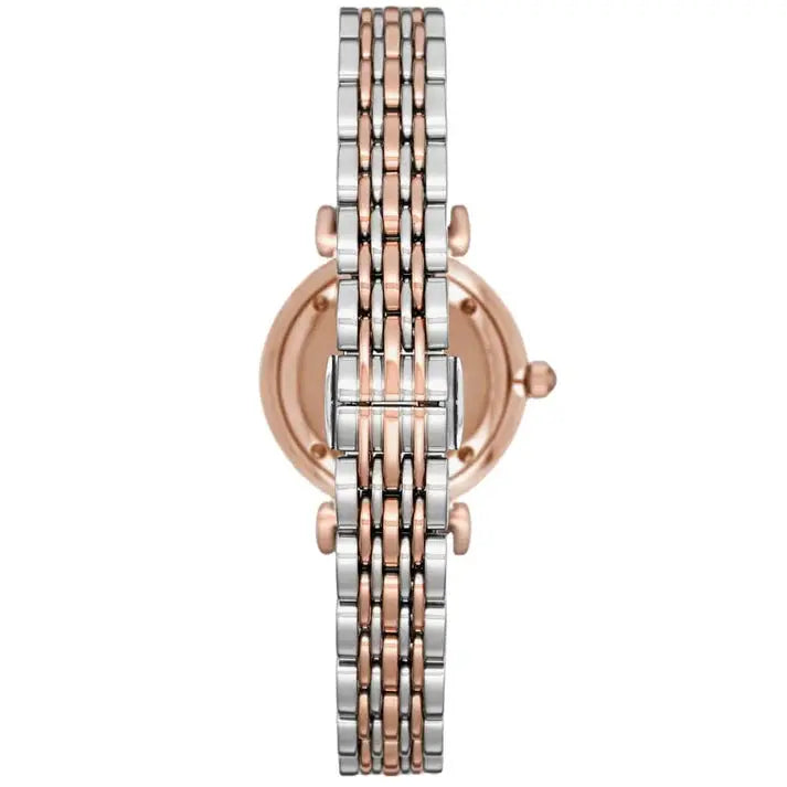 Emporio Armani AR11223 Pink Dial Two Tone Ladies Watch Emporio Armani