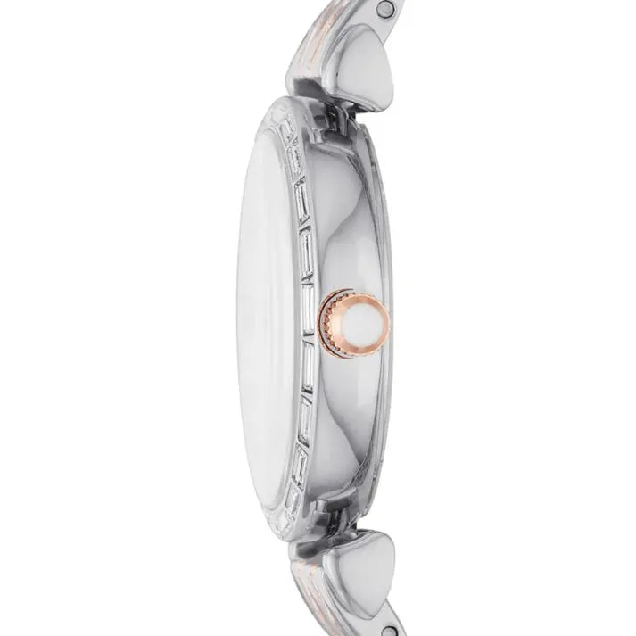 Emporio Armani AR11290 Gianni T-Bar Mother Of Pearl Ladies Watch Emporio Armani